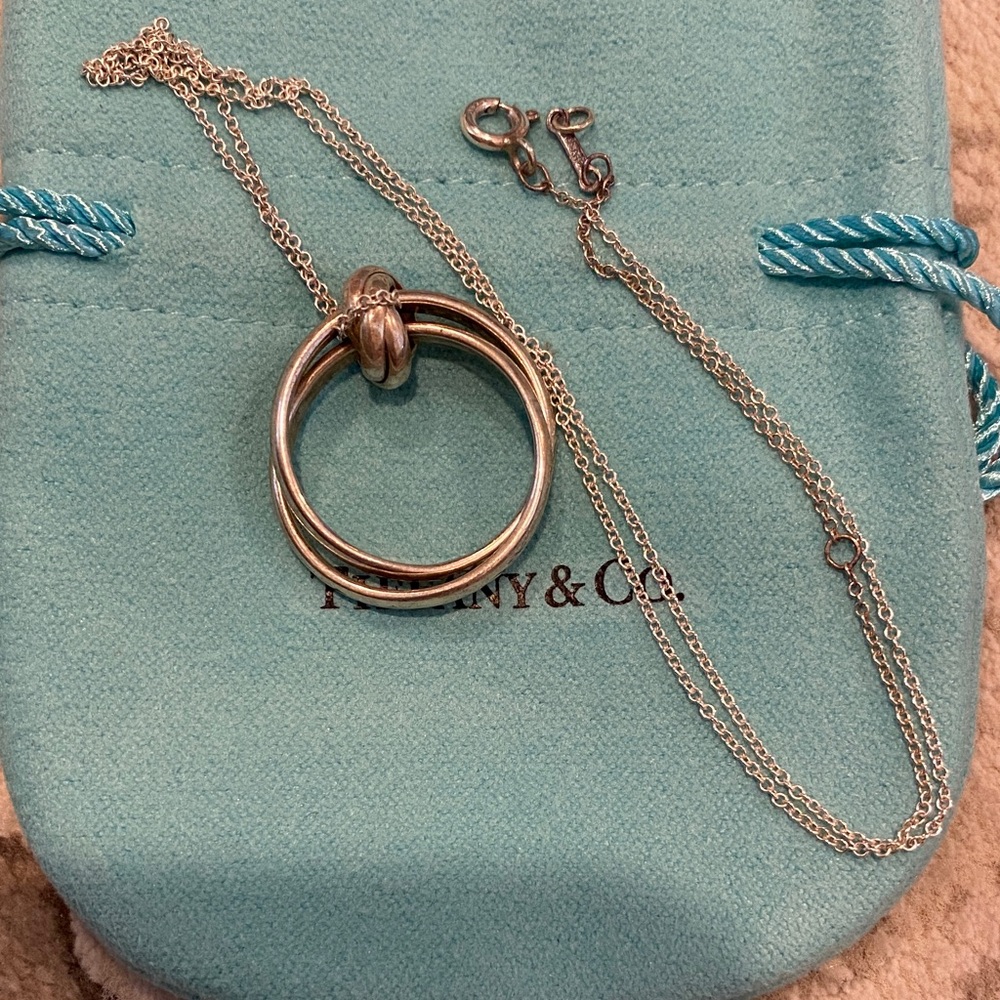 Tiffany & Co. Silver Interlocking Circle Necklace